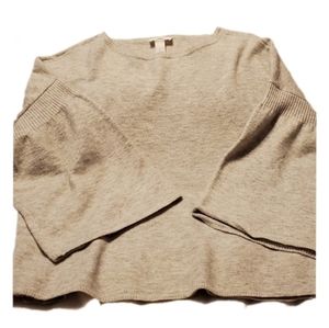 Bell Sleeve Loft Crop Sweater